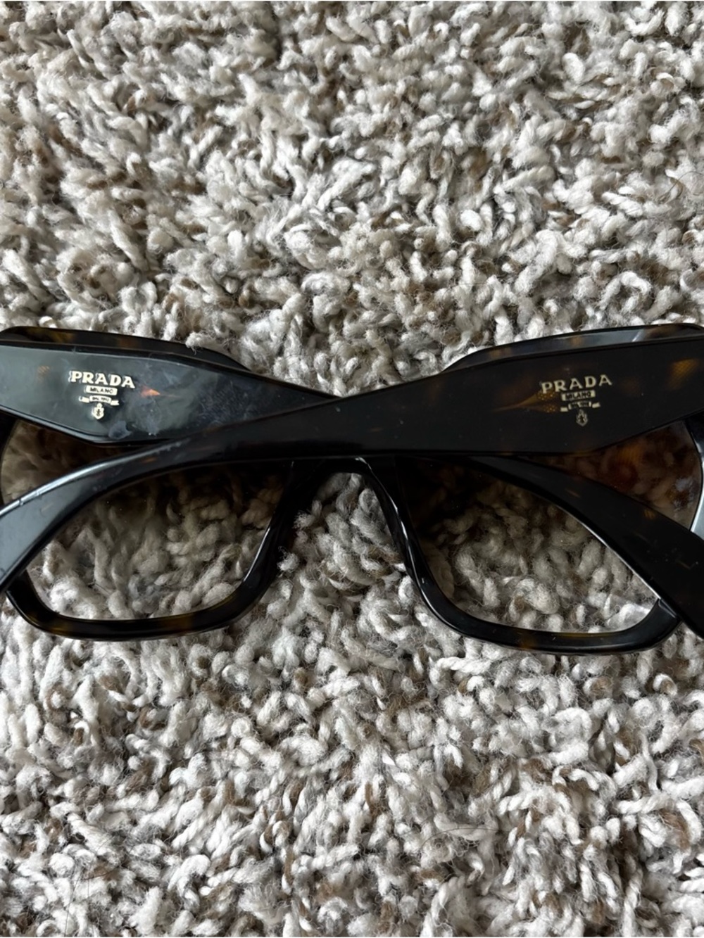 Prada brown heritage jackee O Oversized Gradient Sunglasses authentic no case - Picture 5 of 10
